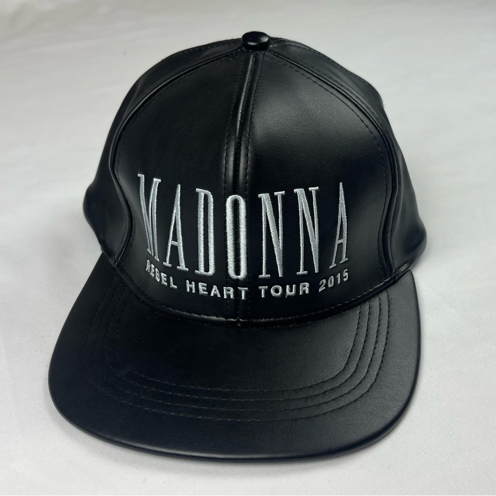 Madonna Rebel Heart Tour 2015 Hat Black Faux Leather